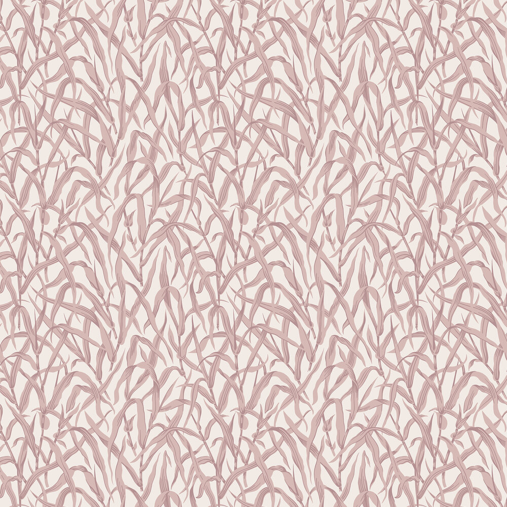 Ornamental Grasses Wallpaper - Rose - by 1838 Wallcoverings