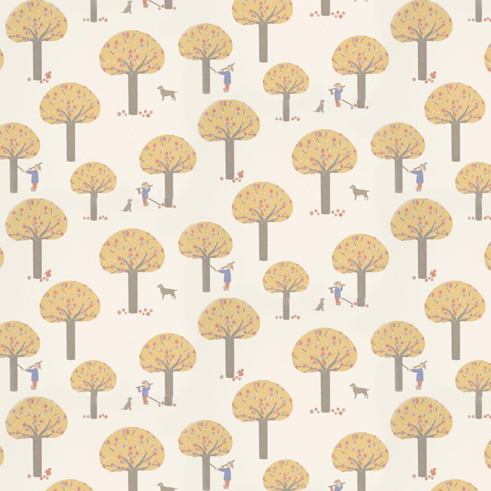 Rodney Street Wallpaper - Light Gold - by Little Greene