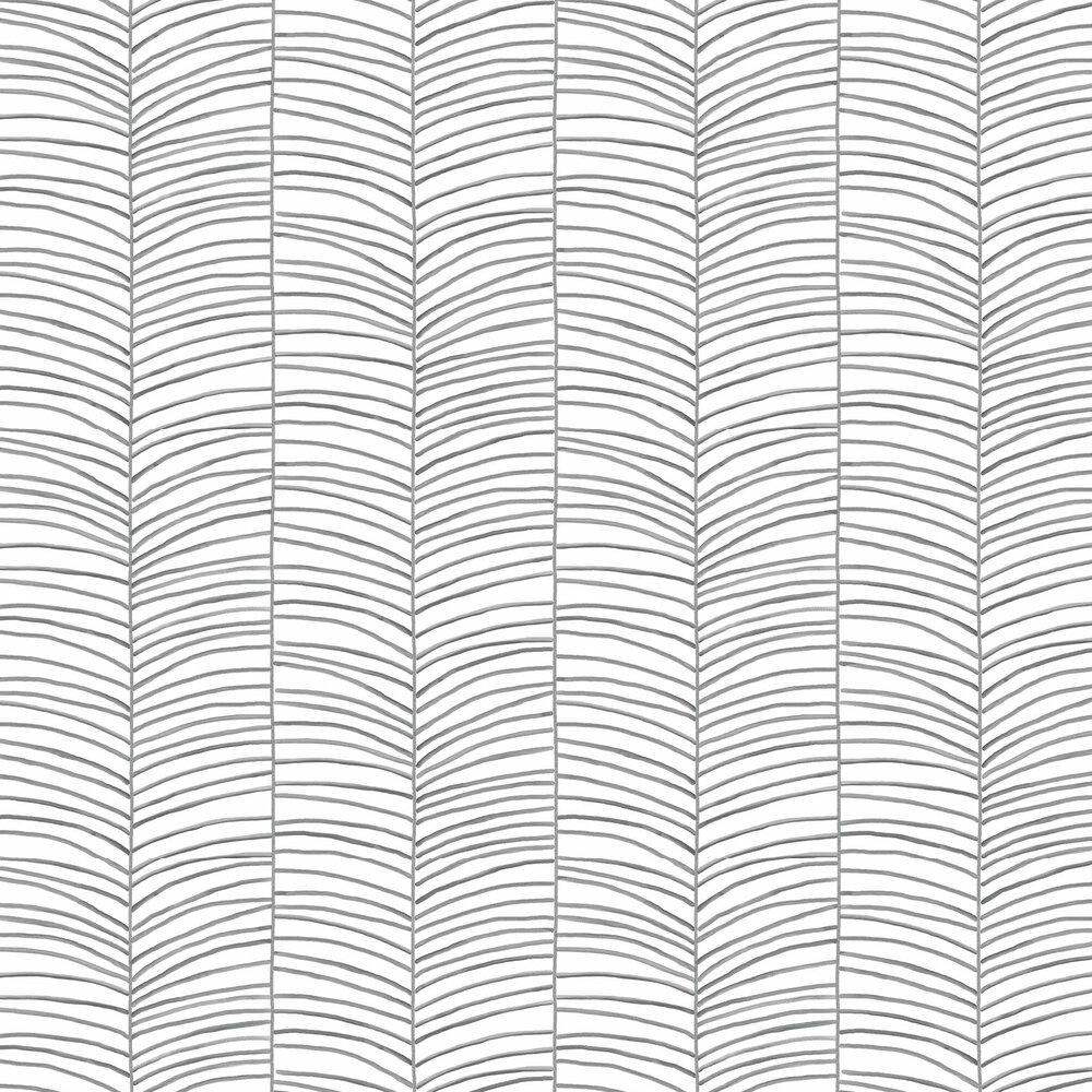 Cascade Palm Chevron by York - Onyx - Wallpaper : Wallpaper Direct