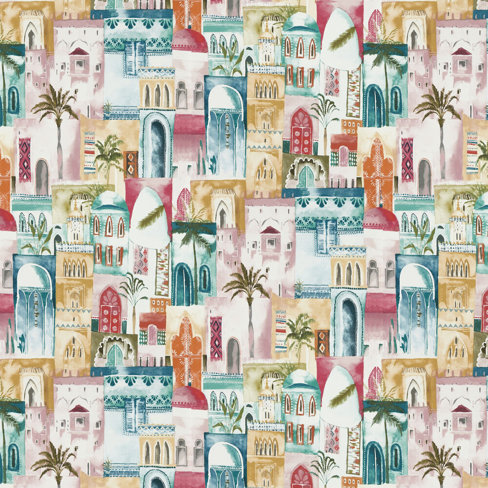 Marrakech Wallpaper - Multi - by Clarke & Clarke