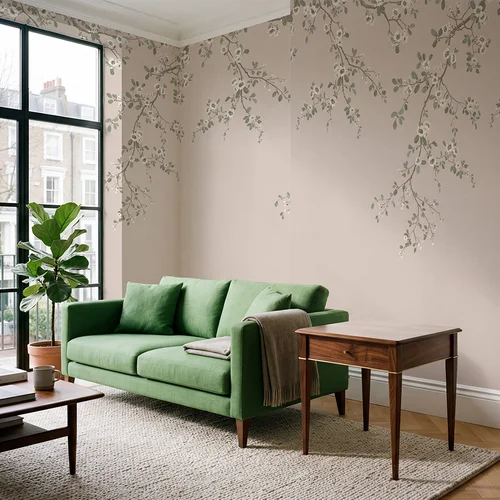 Alderbourne Mural - Vintage Blush - by Timothy Wilman Home