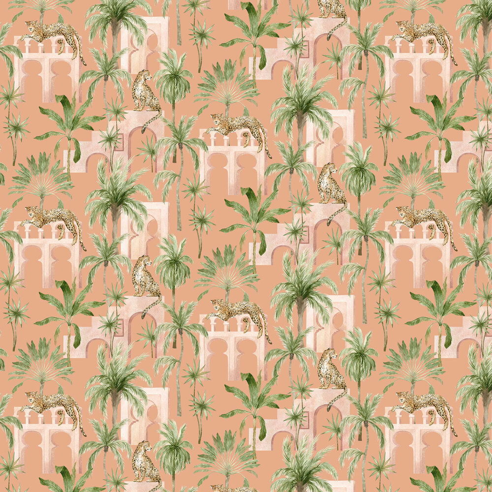 Leopard Arches Wallpaper - Terracotta - by Arthouse