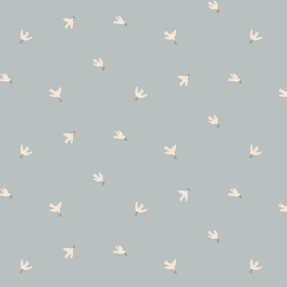 Frida Light Frida by Sandberg - Light Blue - Wallpaper : Wallpaper Direct