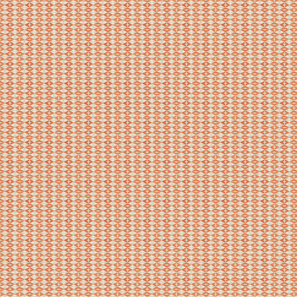 Kite Wallpaper - Marmalade / Celadon - by Isabelle Boxall
