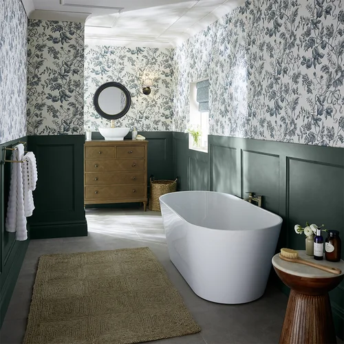 Roman  Wallpaper - Navy - by Graham & Brown