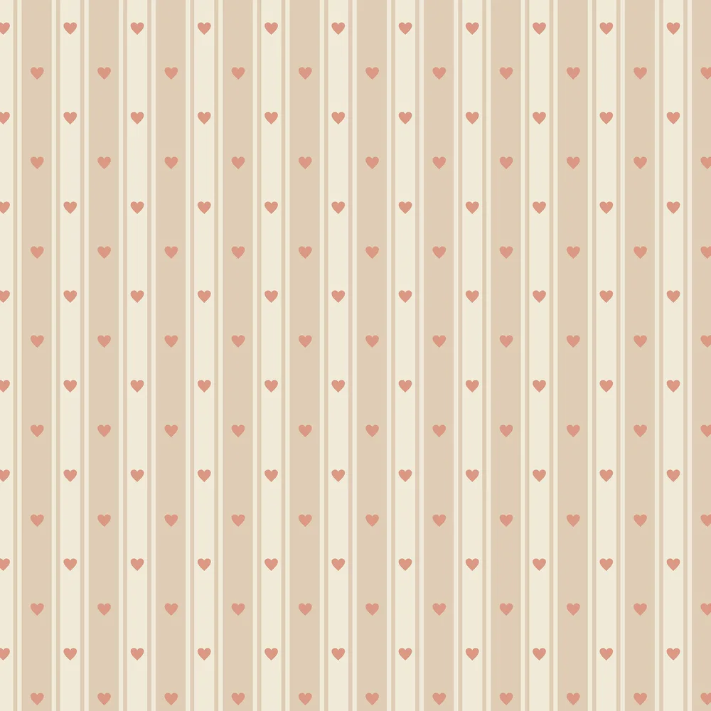 Arthouse Sweetheart Stripe Beige & Blush Pink Wallpaper - Image 3