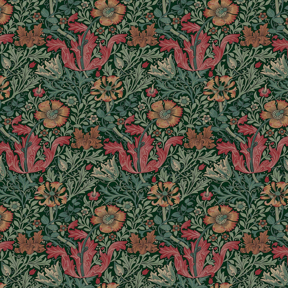 Compton by William Morris at Home - Privet Green - Wallpaper ...