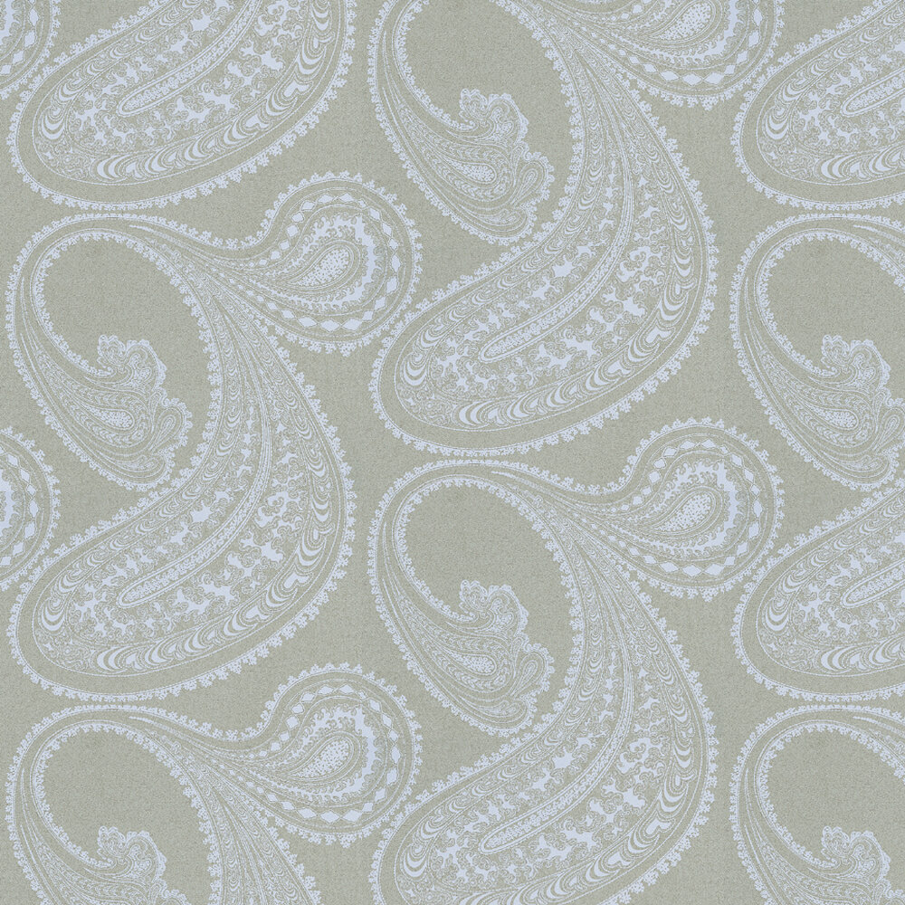 Rajapur Wallpaper - Lilac / Soft Grey - by Cole & Son