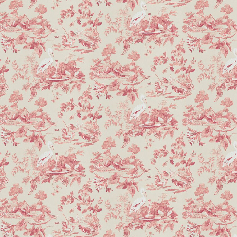 Aesops Fables Pink Wallpaper - by Sanderson