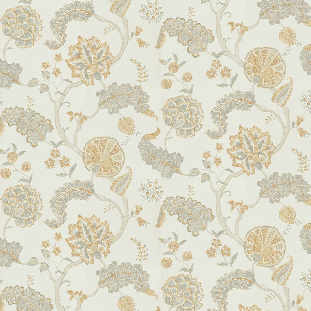 Palampore Wallpaper - Silver / Gold - by Sanderson