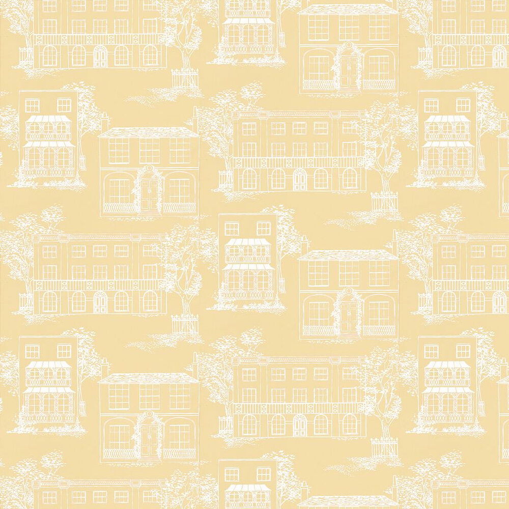 Hampstead Yellow Apple Wallpaper - by Little Greene