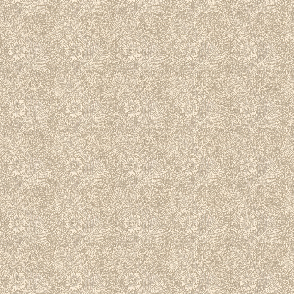 Marigold Wallpaper - Taupe / Grey - by Morris