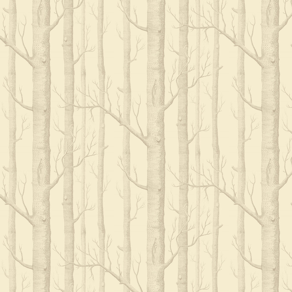 Woods Wallpaper - Taupe / Cream - by Cole & Son