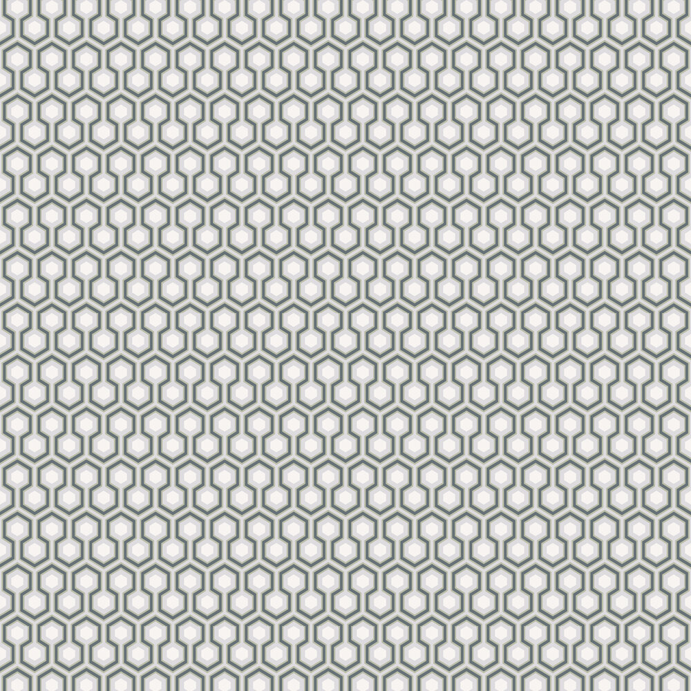 Hicks' Hexagon Wallpaper - Grey / Lilac - by Cole & Son