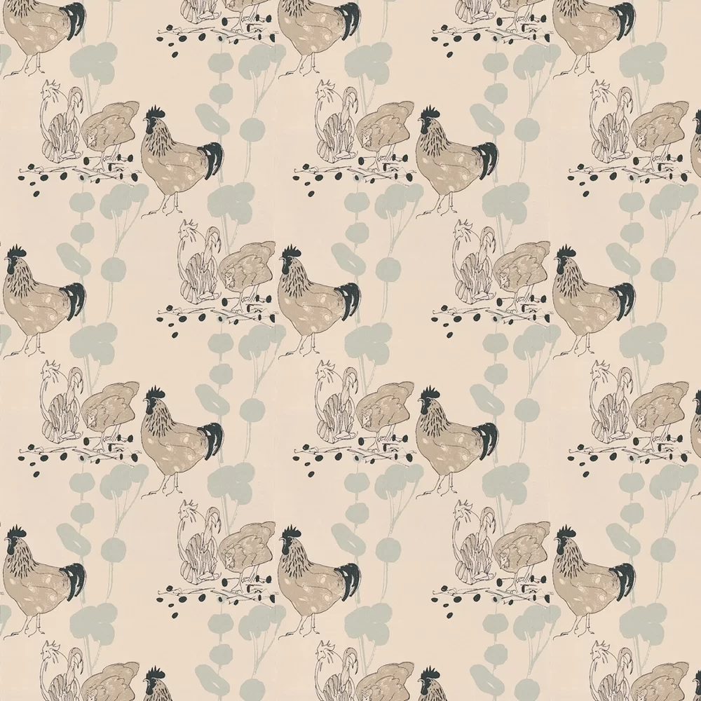 Belynda Sharples Wallpaper Chickens AOW-CHI-02