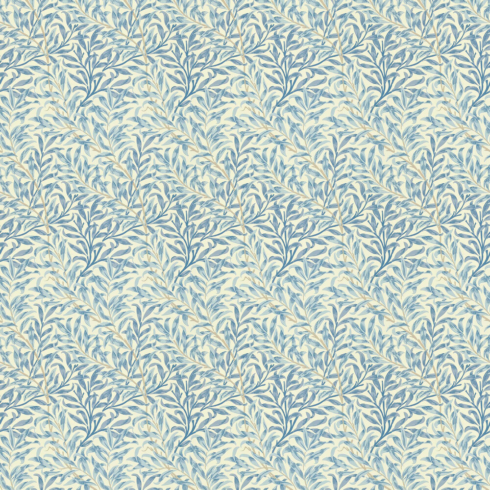 Willow Boughs Wallpaper - Blue - by Morris