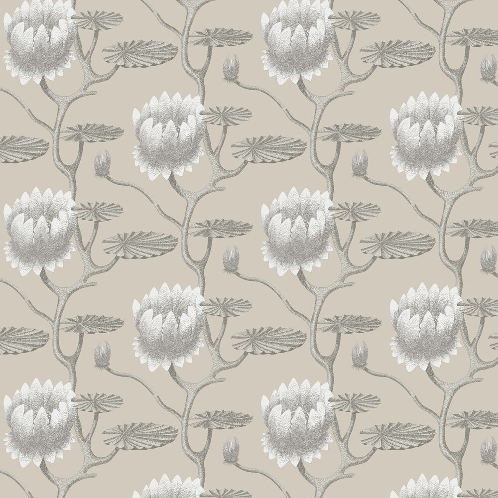 Summer Lily Wallpaper - Neutral - by Cole & Son