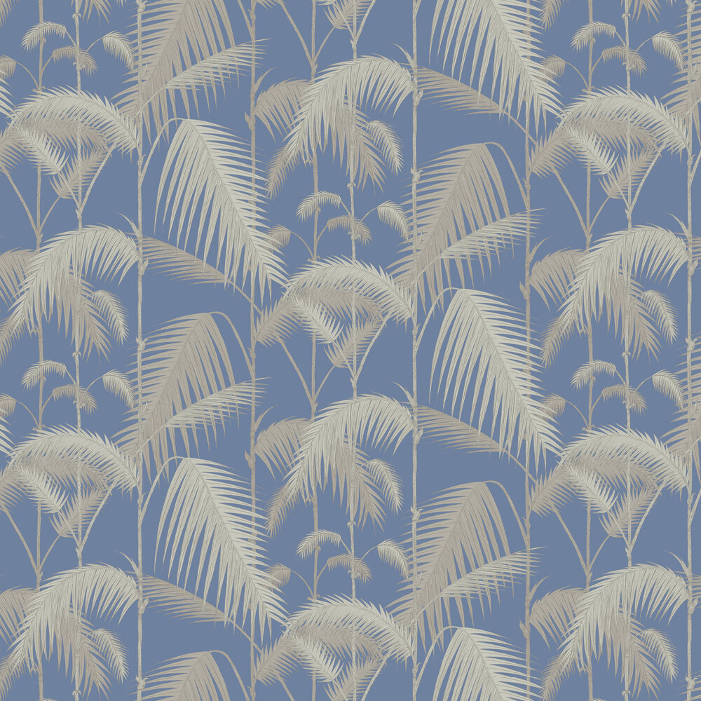 Palm Jungle Wallpaper - Blue - by Cole & Son