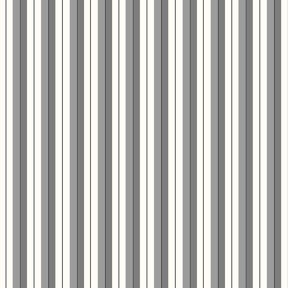 Aiden Stripe Wallpaper - Black / Grey - by Ralph Lauren