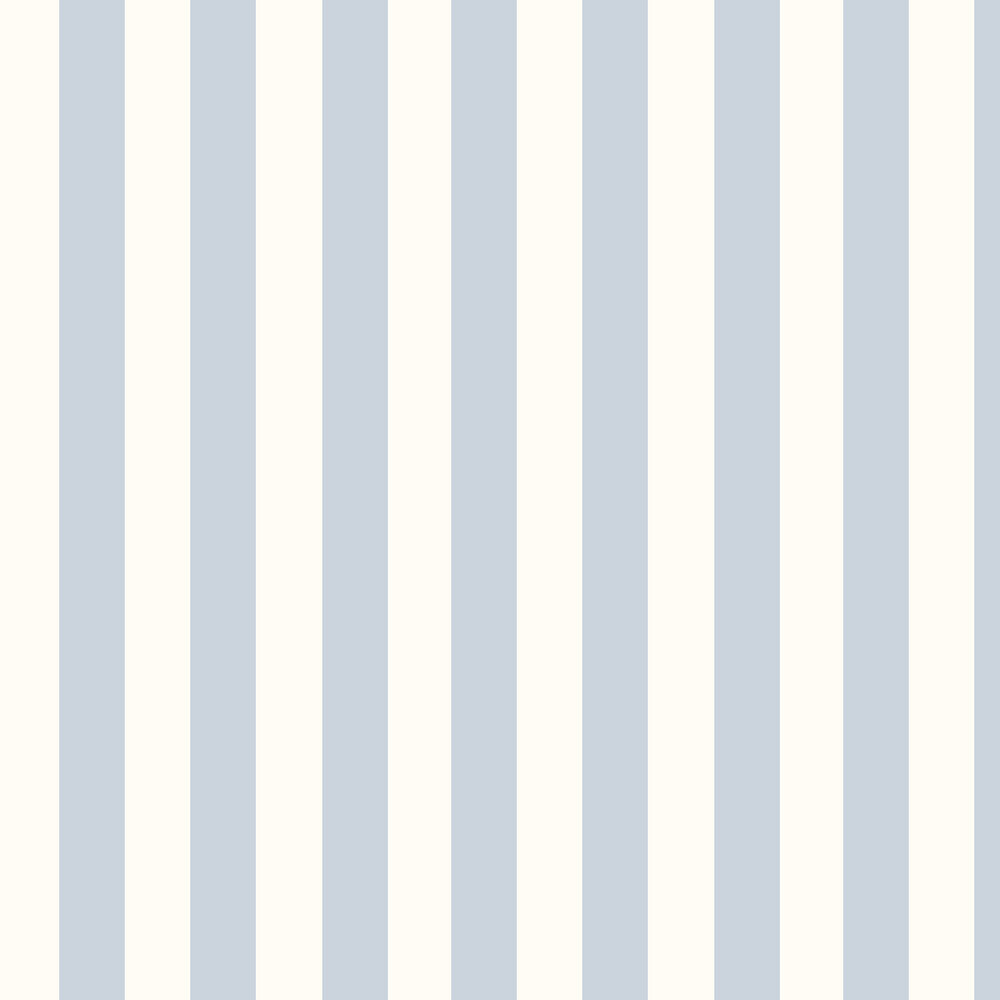Spalding Stripe Wallpaper - Blue / White - by Ralph Lauren