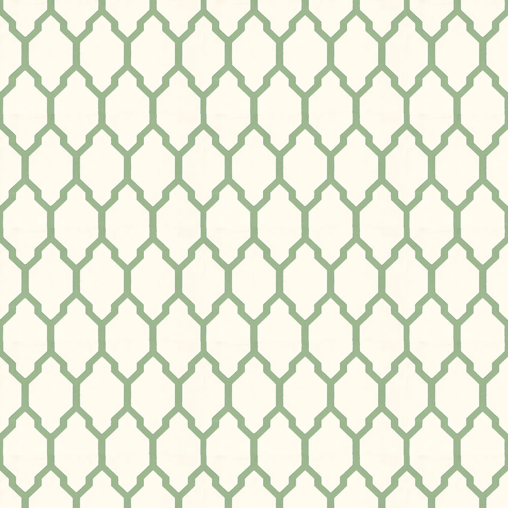 Tessella Wallpaper - Green - by Farrow & Ball