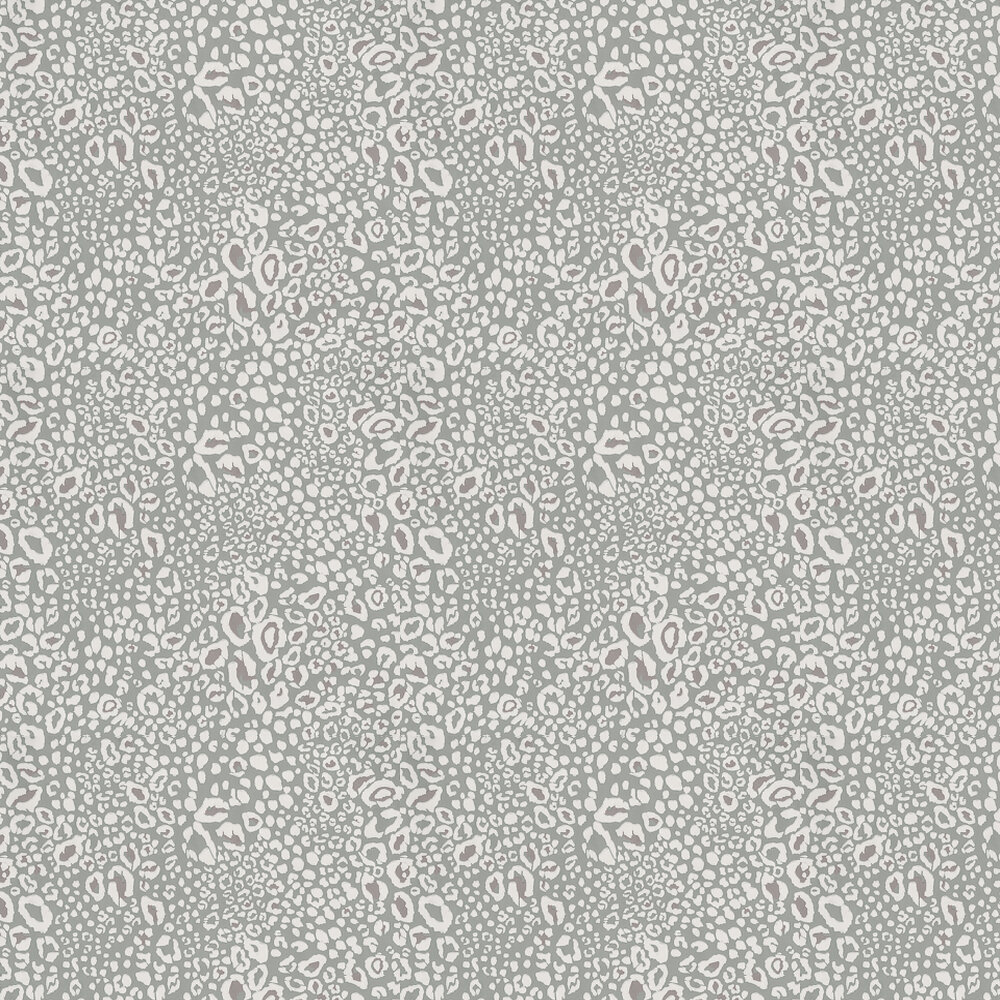 Ocelot Wallpaper - Lilac/ Charcoal Grey - by Farrow & Ball