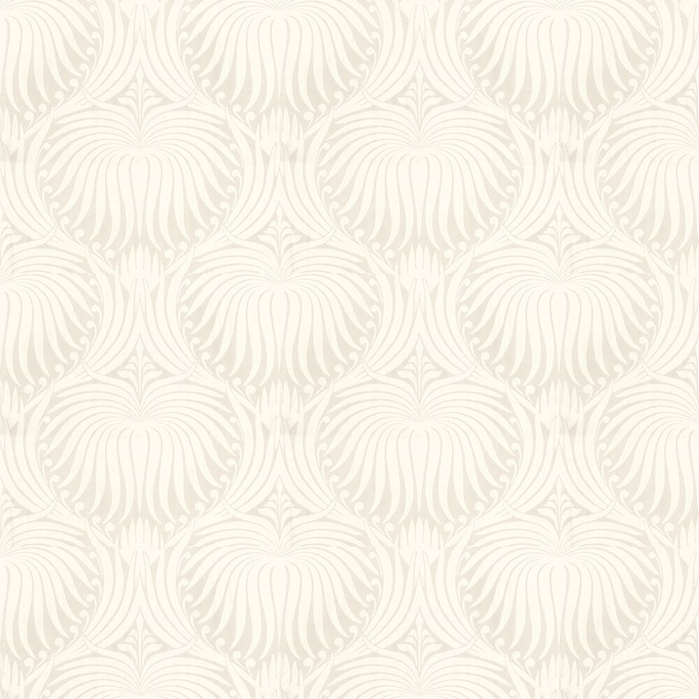 Lotus Wallpaper - White / Cream - by Farrow & Ball
