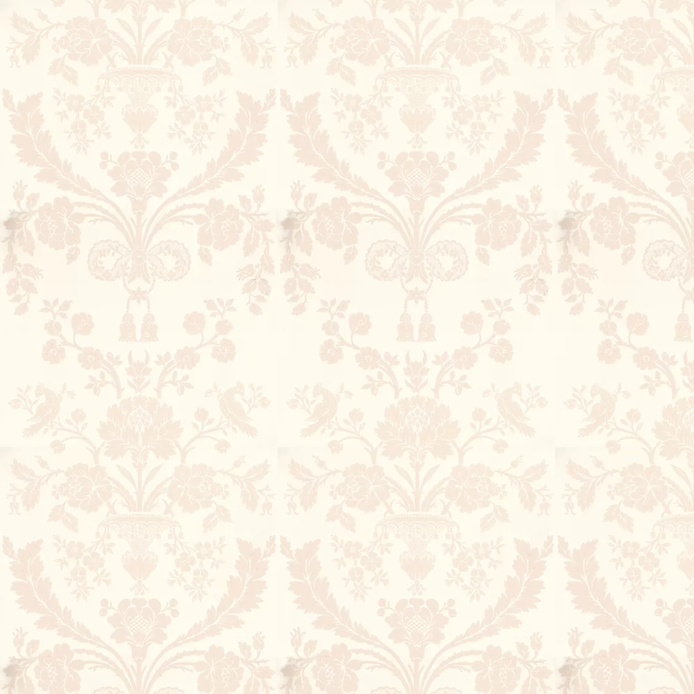 St Antoine by Farrow & Ball - Pale Pink / Off White - Wallpaper ...