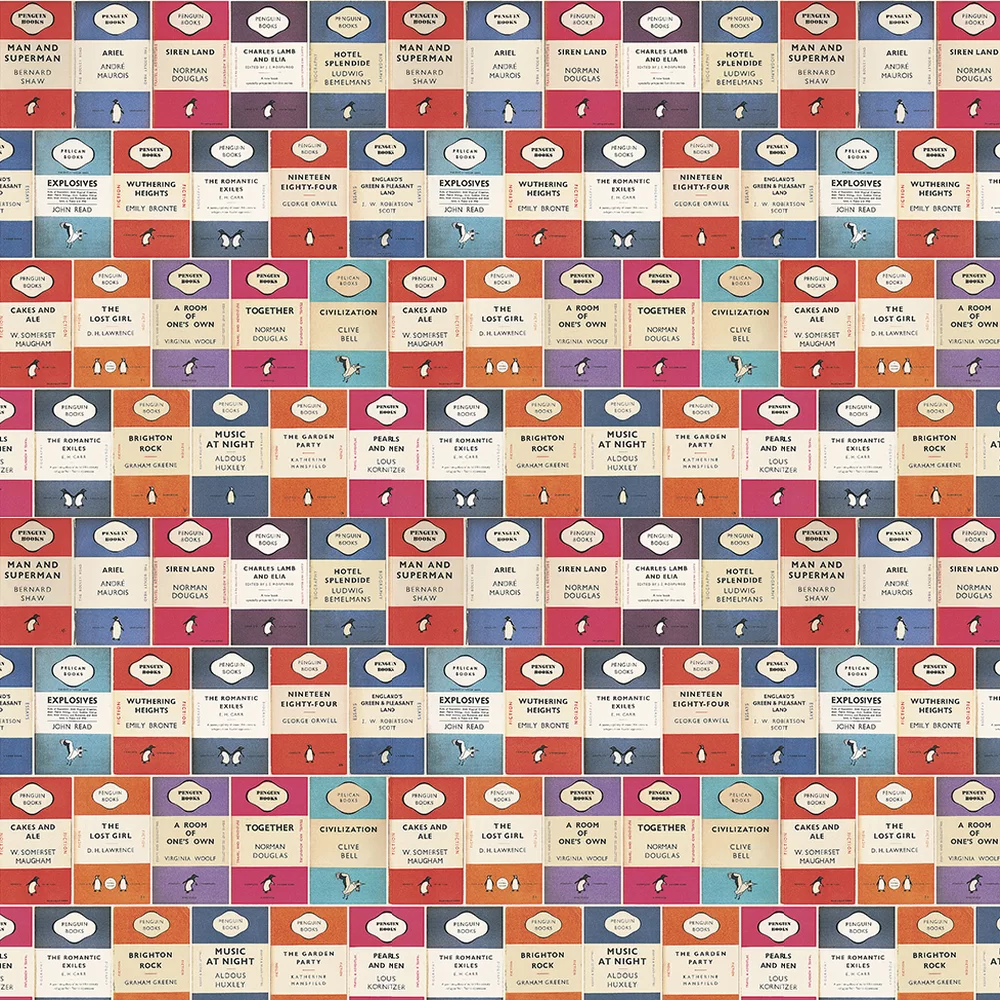 Osborne & Little Wallpaper Penguin Library W6498-01