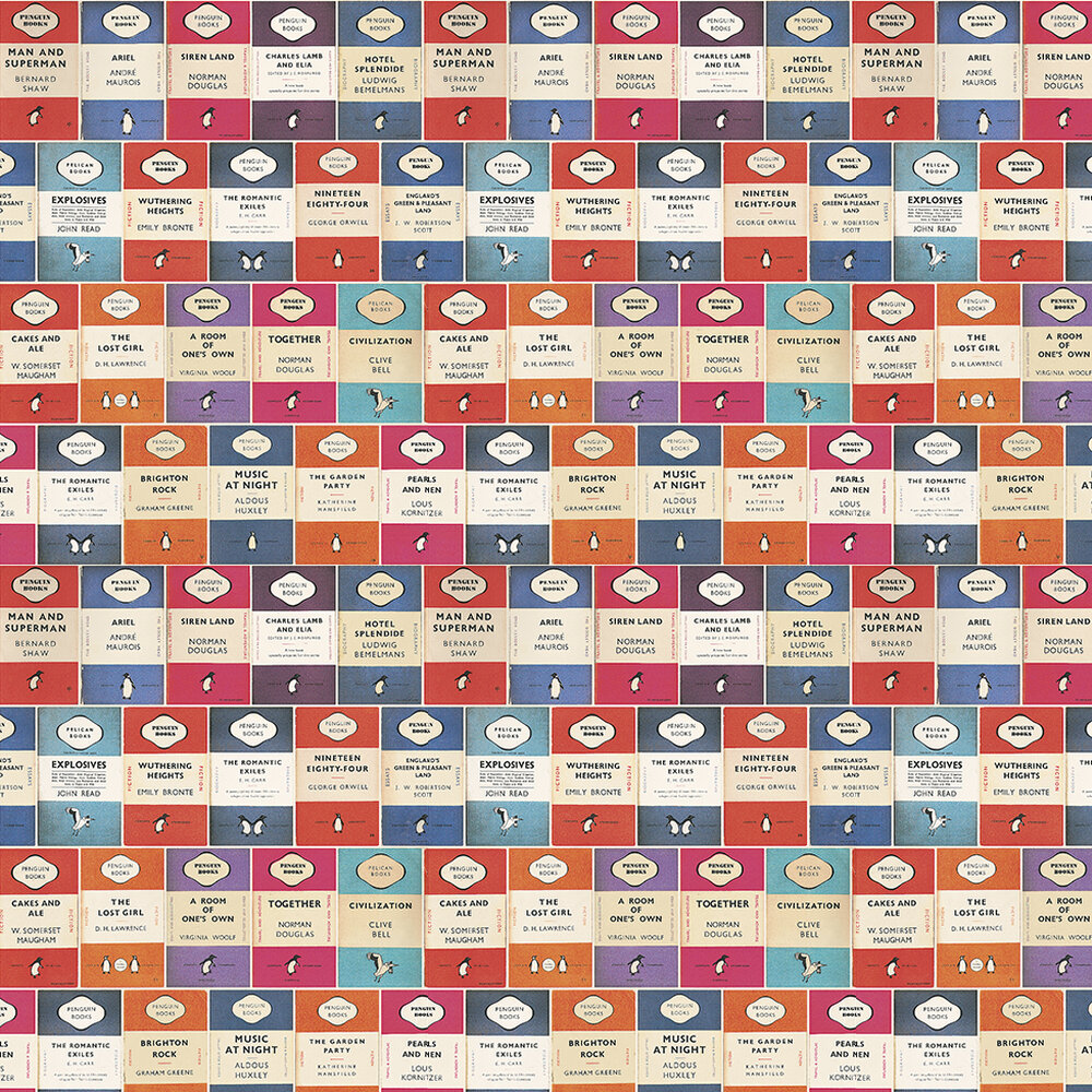 Penguin Library by Osborne & Little - Multi - Wallpaper : Wallpaper Direct