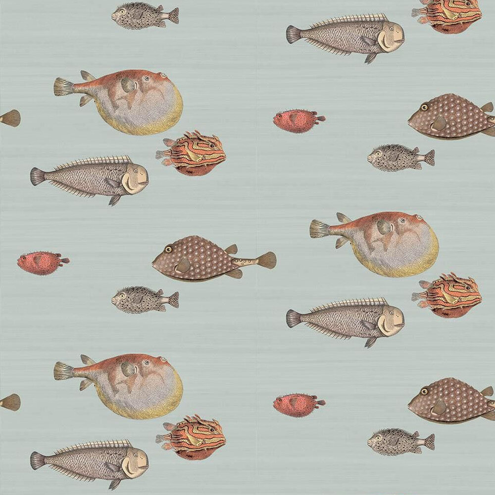 Acquario Wallpaper - Soft Aqua - by Cole & Son