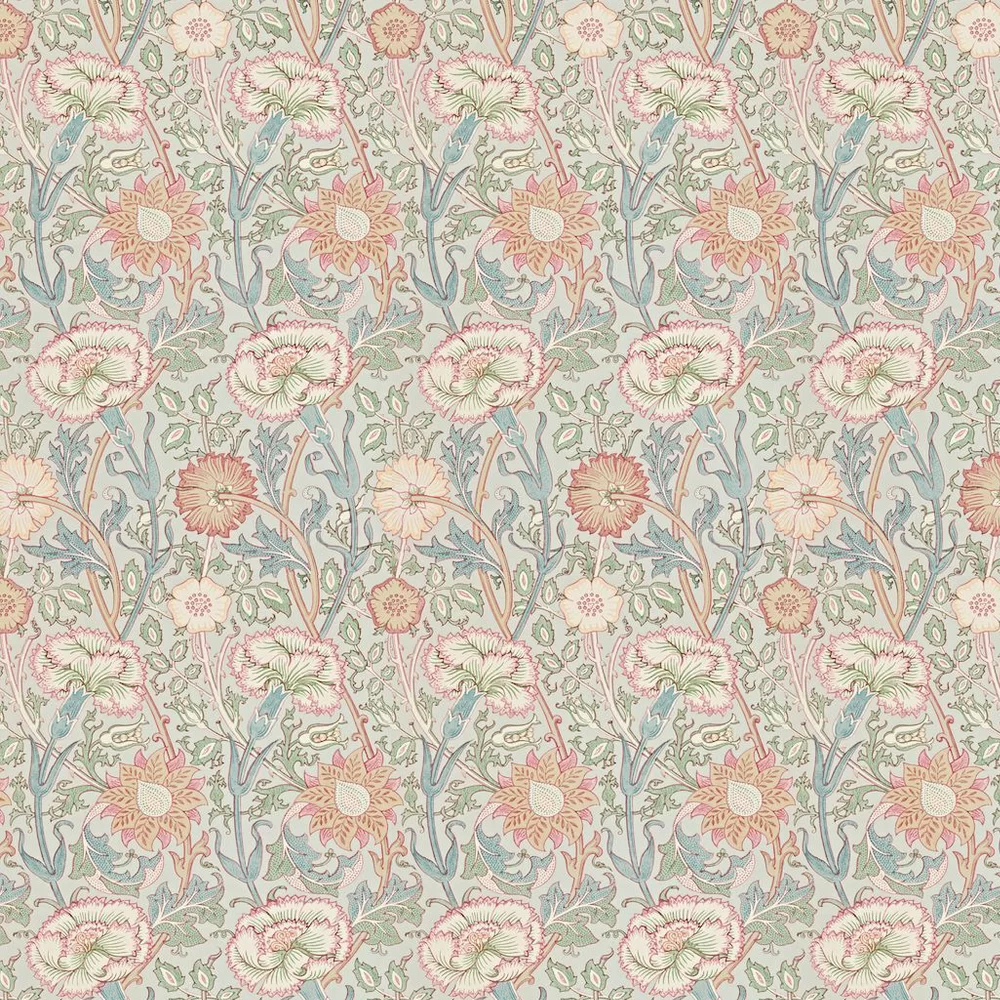 Pink & Rose by Morris - Eggshell / Rose - Wallpaper : Wallpaper Direct