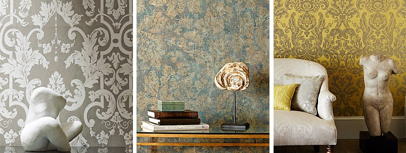 3d Vintage Non Woven Wallpaper Rolls Teal Blue Damask Wall Paper Floral for  Bed  eBay