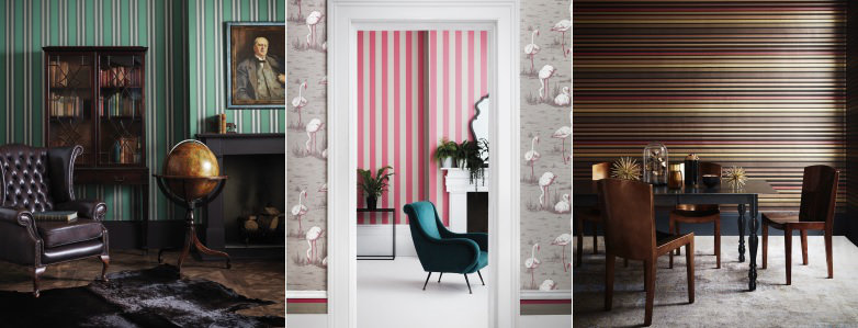 Cole & Son Marquee Stripes Wallpaper Collection
