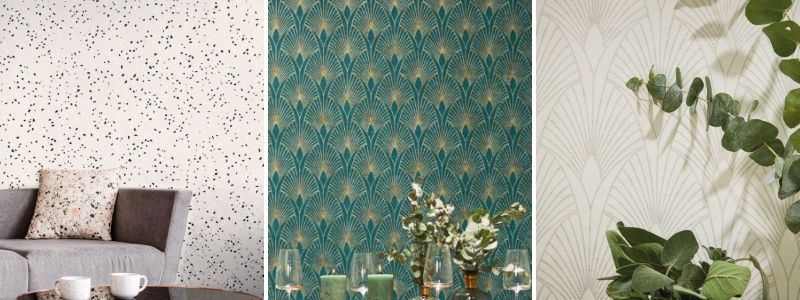 Création Non-Woven Wallpaper 10.05 m x 0.53 m Black Gold Made in Germany 374273 37427-3 Art Deco Wallpaper 50s Glam New Walls A.S