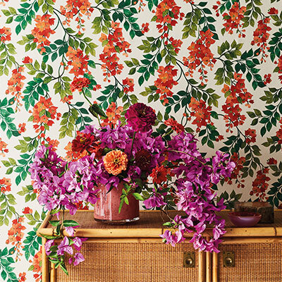 Vintage Wallpaper Rose Cloud Texture by Cole & Son
