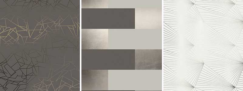 Erica Wakerly Bronze and Pewter Capsule Wallpaper Collection