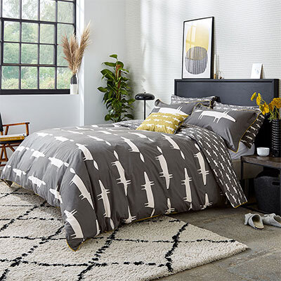 Scion Mr Fox Charcoal Bedding Collection