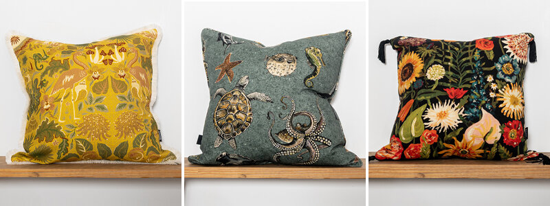 Wear The Walls Thalassophile Cushions  Collection