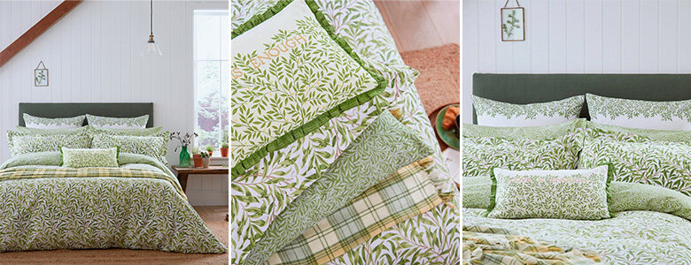 Morris Willow Bough Leaf Green Bedding Collection