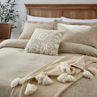 Morris Pure Acorn Jacquard bedding Collection
