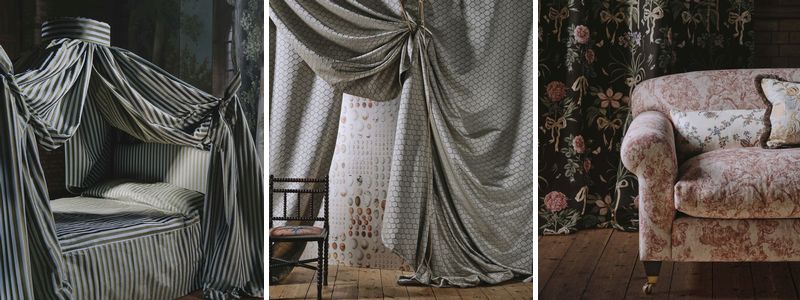 Collection de tissus Sanderson X Giles Deacon Fabric