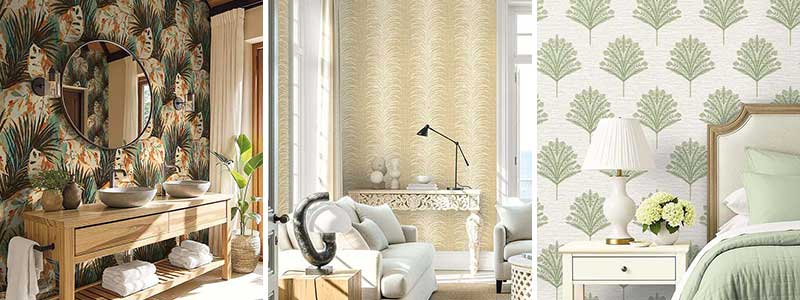 Seabrook Designs Bali Tropical Wallpaper Collection