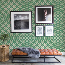 Livia Wallpaper - Green - by A Street Prints