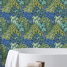 Garden Wall Wallpaper - Aruba - by Prestigious