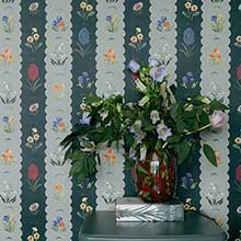 Mavis Wallpaper - Spruce Spearmint - by Wear The Walls