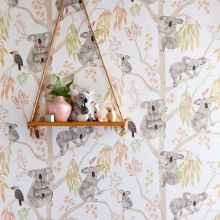 Kooka Koala Wallpaper - Flamingo - by Ohpopsi