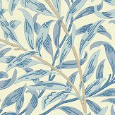 Papier peint Willow Boughs - Bleu - Morris. Cliquez pour en savoir plus et lire la description.