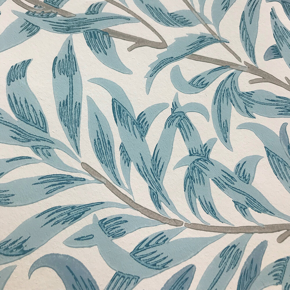 Willow Boughs Wallpaper - Blue - by Morris