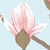Papier peint Magnolia - Bleu - Cole & Son. Cliquez pour en savoir plus et lire la description.